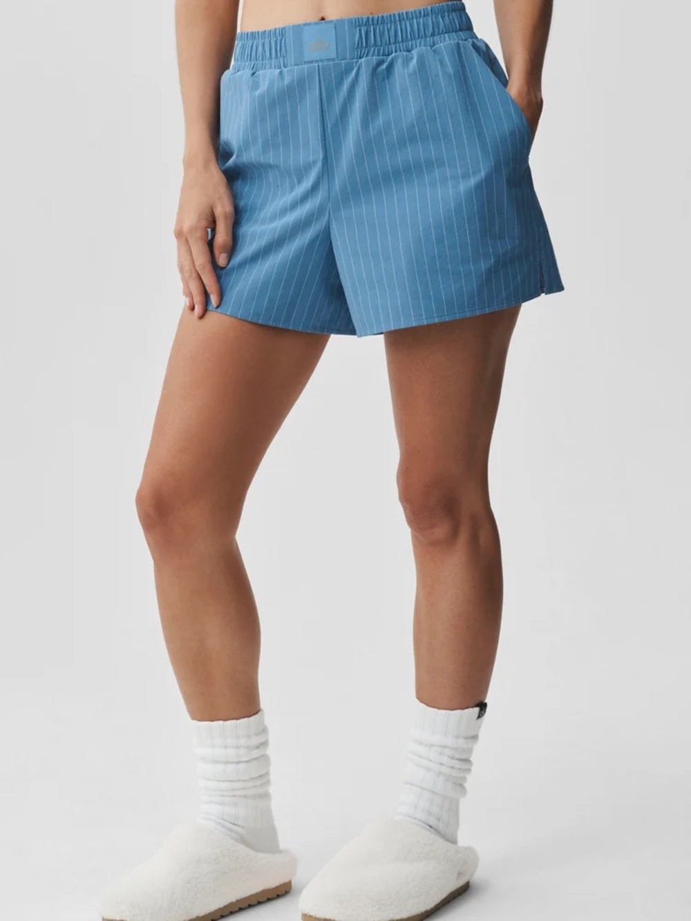 ALO Yoga Pinstripe Daylight Boxer Short